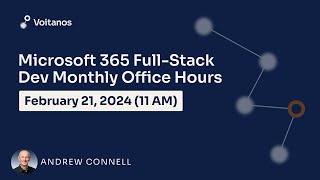 Famous Microsoft 365 Full-Stack Developer Office Hours - February 2024 Profile