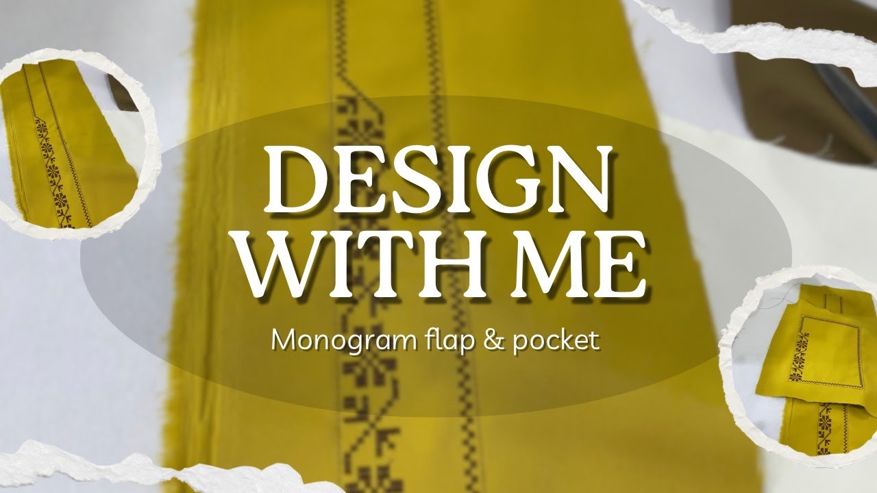 Monogram Flap and Pocket Design Setup #monogram #embroidery 