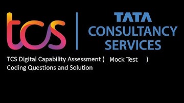 TCS Digital Capability Assessment (Mock Test)