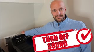 How to TURN OFF SOUND on Samsung Washer and Dryer