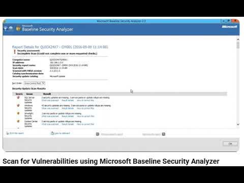 MICROSOFT BASELINE SECURITY ANALZER