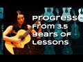 Classical Guitar Progress - 3.5 Years of Lessons