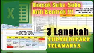 Membuat Jadwal Piket Siswa/Guru/Karyawan Auto Update Dengan Rumus RAND, RANK, INDEKS dan MATCH