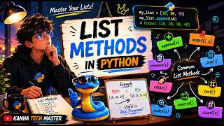 List and tuple methods in python | python tutorial | kanha tech master