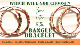 Beginner Stacking Bangles | Easy DIY Wire Wrapping