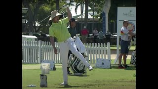 Haotong Li / Bizarre Golf Swing Drill 😳😳