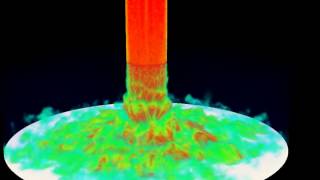 Impinging jet on a flat plate (Passive scalar)