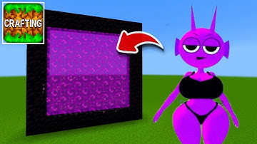 How to Make A Portal To The Love Durple Sprunki Dimension in Crafting and Building!