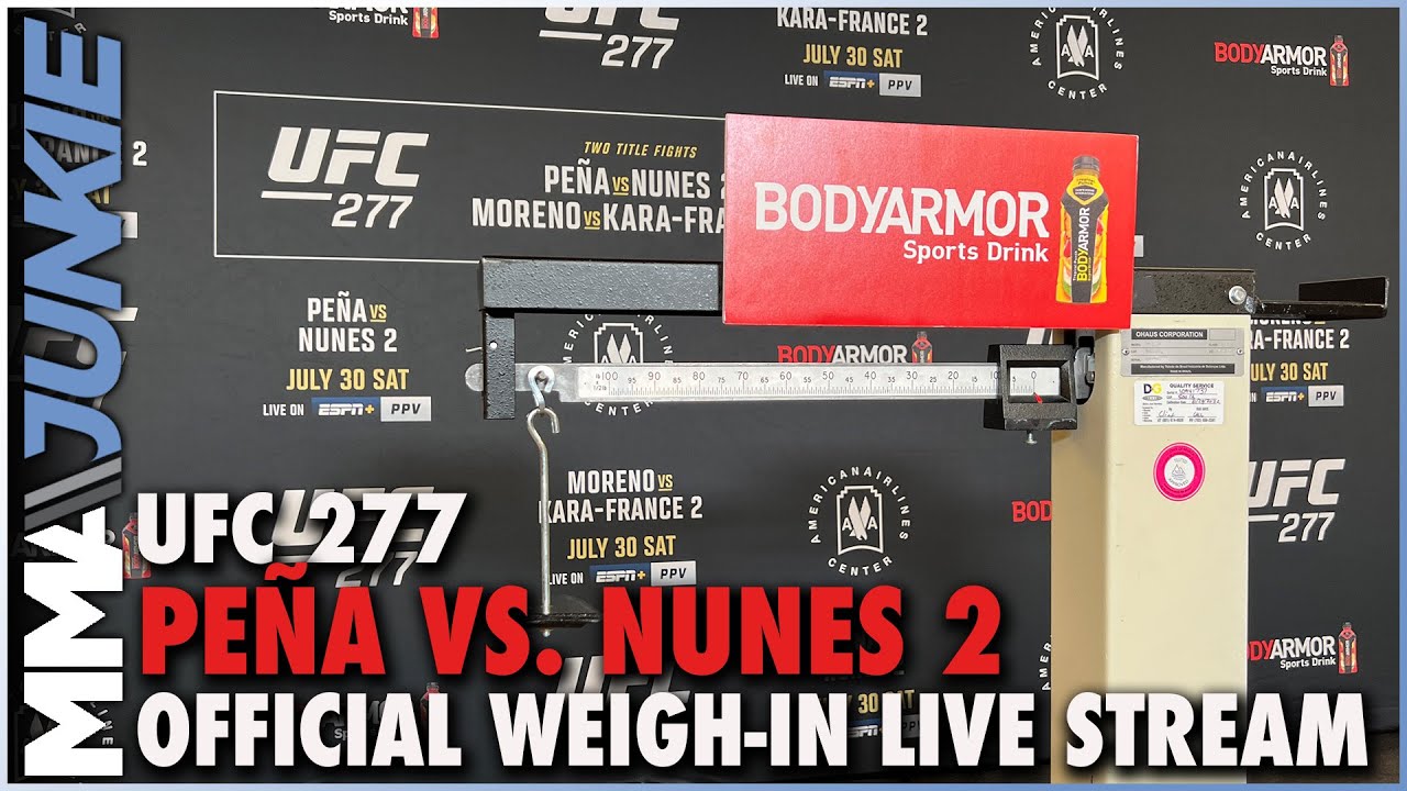 UFC 277 weigh-in results Title bouts set, but two miss weight