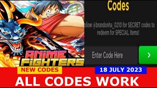 ALL CODES WORK* [UPD 36 + 🏖️ + x5] Anime Fighters Simulator ROBLOX