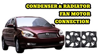 HYUNDAI ACCENT RADIATOR COOLING FAN MOTOR CONNECTION