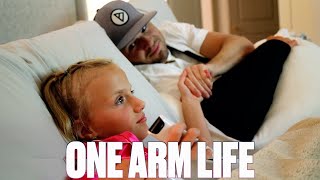 ADJUSTING TO LIFE WITH ONE 'BROKEN' ARM | LEARNING TO DO SIMPLE THINGS WITH ONE ARM AFTER SURGERY