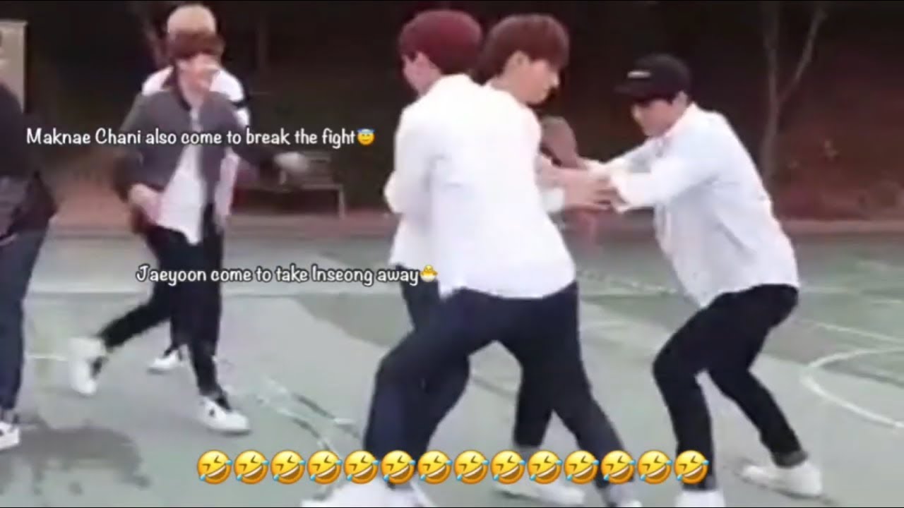 Short Film 9 #40: SF9 93즈 Youngbin x Inseong funny basketball fight (영빈 인성 웃긴 농구 싸움)