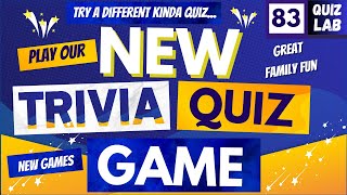 BRAND NEW Trivia Quiz Game. FIRST For YouTube! GREAT Family Fun!