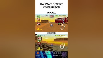 mario kart 64 original vs modded comparison 2 #shorts