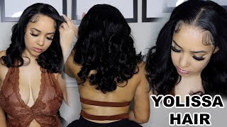 Must Have Pre Plucked Pre Curled Hd Frontal Wig Easy Install For Beginners Yolissa Hair