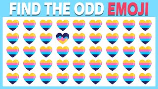 Find the Odd One Out | Emoji Quiz | 20 Easy, Medium, Hard & Challenging #2