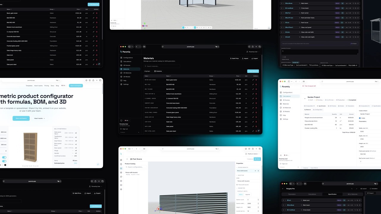 Paramiq — Product Configurator with Formulas, BOM, and 3D - YouTube