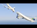 حدوث تصادم طائرتين كبير في قراند 5 Big Planes collision in the air in gta 5