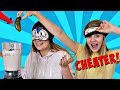 VANESSA CHEATS AGAIN! .... Blindfold Milkshake Challenge | Sis vs Sis