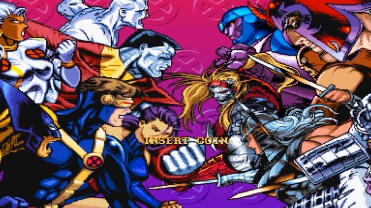 X-Men: Children of the Atom (Capcom CPS-2 Arcade Intro and Short Demo)