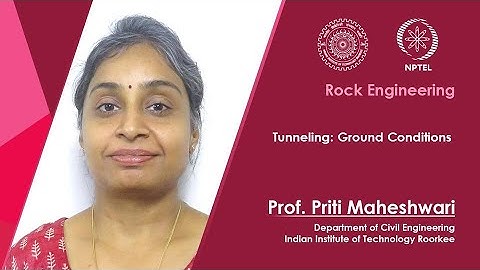 Lecture 36: Tunneling: Ground Conditions