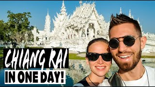 A DAY IN CHIANG RAI THAILAND | White Temple, Black House, Blue Temple, Night Bazaar and Clock Tower