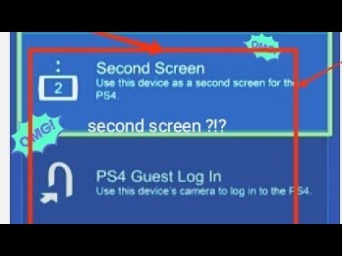 How to Use PS4 Second Screen - YouTube