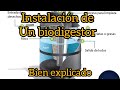 Explicación de cómo instalar un biodigestor autolimpiable