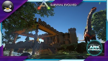 Ark: Survival Evolved - Castle Base Build! ( Modded Ark Eternal Crystal Isles )