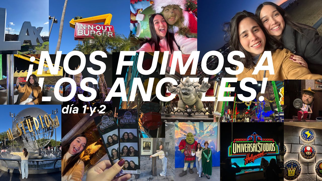 VLOG #2 | ¡nos fuimos a LAX! día 1 y 2 🎡🍟✈️🎟️