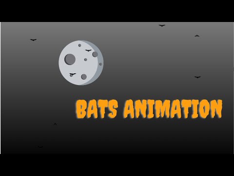 How to make a Scary Bats animation | Halloween | Source code