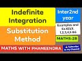 #Indefinite integration#Method of Substitution#Ex:6(b)1,2,3,4,5 and6#Lecture-04#NCERT Cbse12th class
