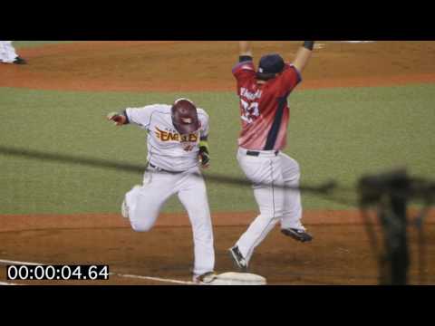 2017.8.2 東北楽天ゴールデンイーグルス ゼラス・ウィーラー 一塁到達タイム