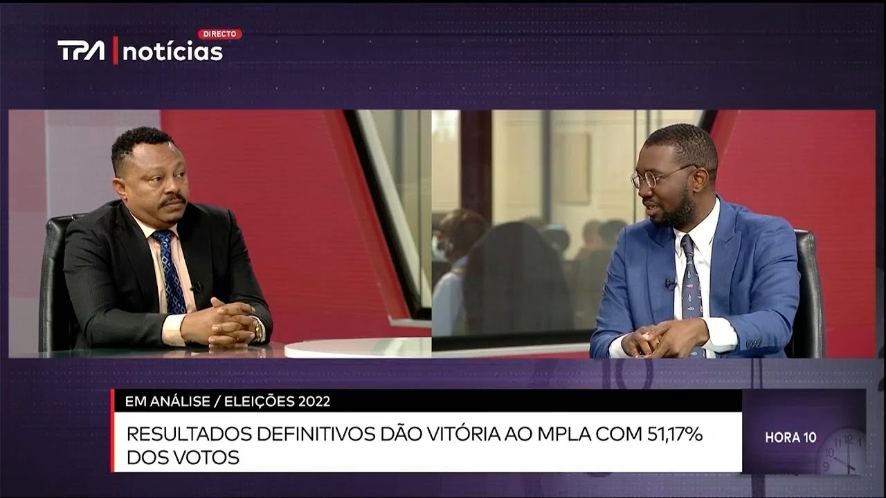 CARLOS ALBERTO E OSVALDO MBOCO ANALISAM RESULTADOS DEFINITIVOS DAS ELEIÇÕES DE 2022, EM ANGOLA.