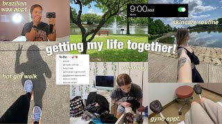 vlog: getting my life together! 🌱 (hot girl walk, appointments, editing, &amp; skincare routine)