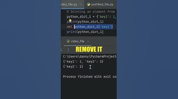 How to delete a dictionary key in Python #shorts #python #programming #softwaredevelopment