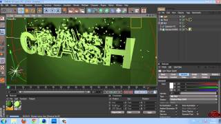 How to make 3D text crash in Cinema 4D and Photoshop