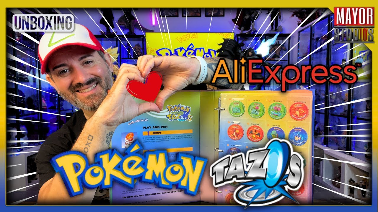 Pokemon Tazos 1a generación 🔴 Replicas 100% fieles del AliExpress 🤩 Que recuerdos 🥲❤️ Unboxing y...