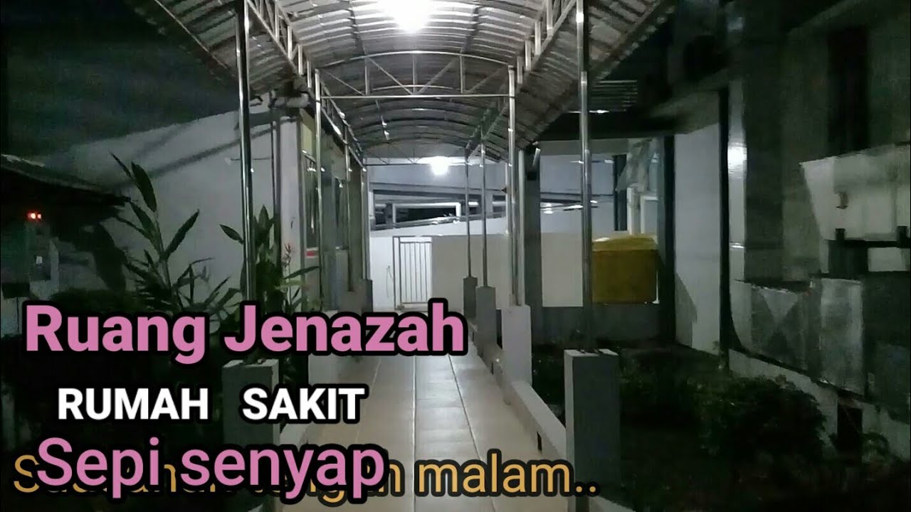 Suasana Sekitar Ruang Jenazah Rumah sakit saat tengah malam.