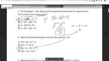 PSAT Prep | Passport to Advanced Math (1-3) | Day 1