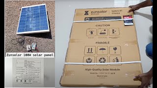 ZunSolar 100 Watt 12V Solar Panel by Kiron V K 138 views 1 year ago 1 minute, 26 seconds