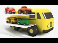 Learn Colors with Car Transport Carrier Street Vehicles Toys | Learning Colors Videos Collection