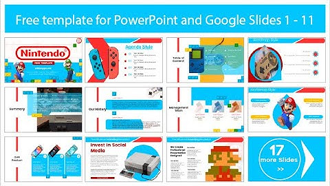 Free Nintendo Template for PowerPoint, Google Slides and Canva