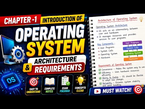 Architecture requirement for implementing multiprogramming and multitasking operating system