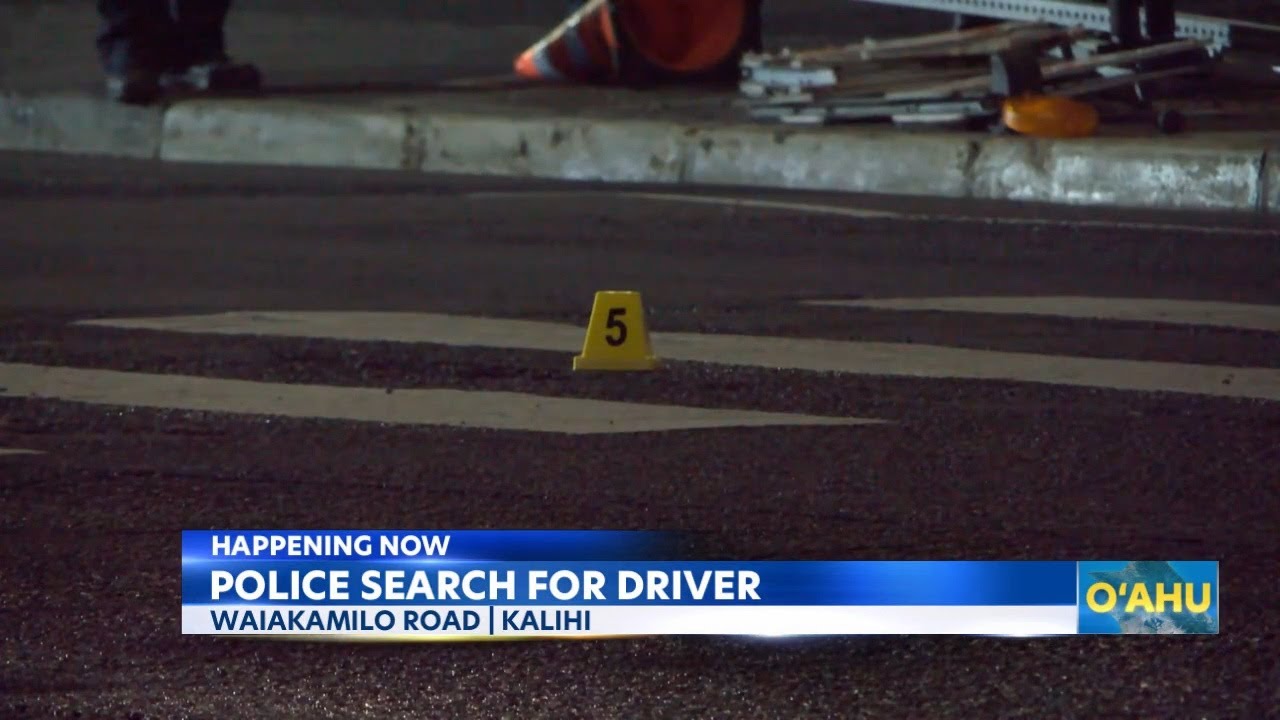 Honolulu Police hunt hitandrun driver on Waiakamilo Road YouTube