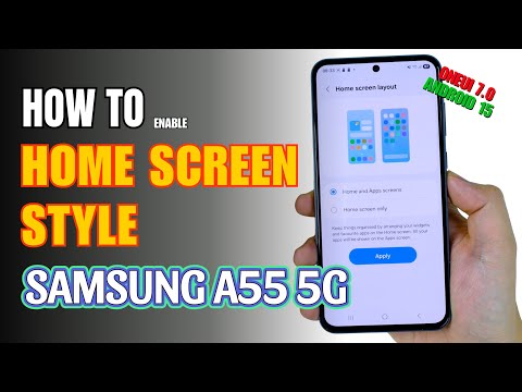 How to change Home Screen style on Samsung Galaxy A55 5G