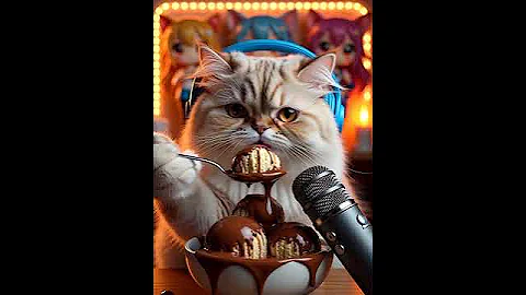 Video 11837721: white fluffy persian cat, white persian cat enjoying, persian cat eating, talking