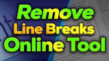 Remove Line Breaks Tool one click line breaks removal tool online from any article or text tool