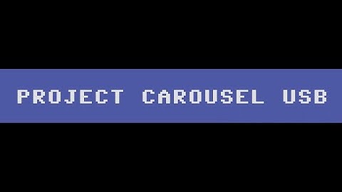 Update and How to install Project Carousel USBv1.3.2 For THEC64 Mini/Maxi and THEVIC20